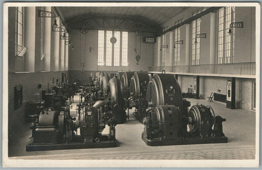 GERMAN PLANT INTERIOR ANTIQUE REAL PHOTO POSTCARD RPPC