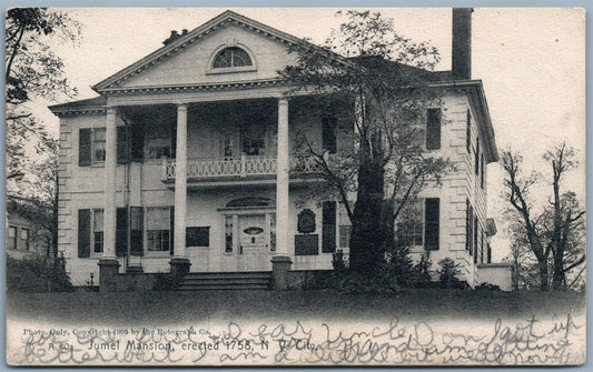 NEW YORK CITY JUMEL MANSION UNDIVIDED ANTIQUE POSTCARD
