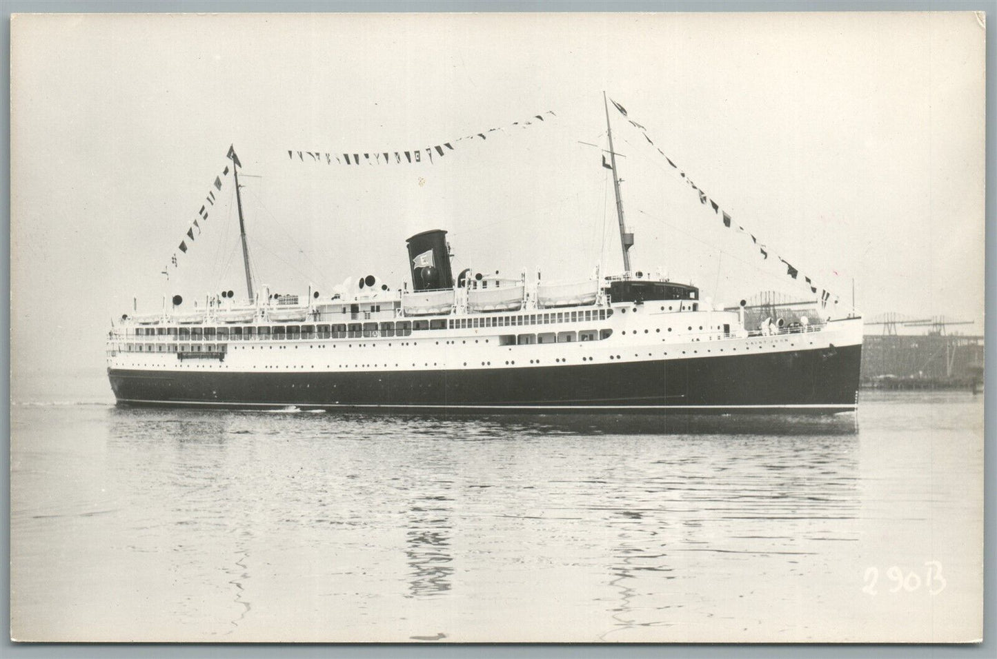 SAINT JOHN STEAMBOAT VINTAGE REAL PHOTO POSTCARD RPPC