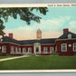 WELLSVILLE NY DAVID HOWE LIBRARY VINTAGE POSTCARD