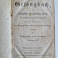 1840s GERMAN HYMNAL SONG BOOK antique ALLGEMEINES GESANGBUCH