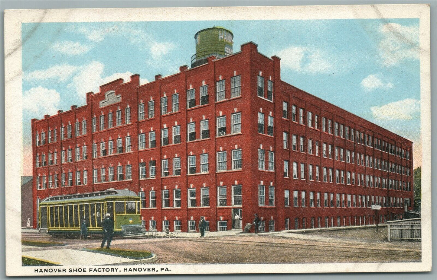 HANOVER PA SHOE FACTORY ANTIQUE POSTCARD
