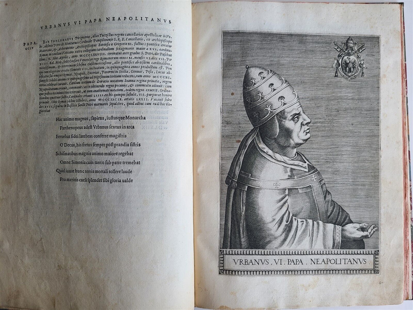 1568 ILLUSTRATED w/28 POPE PORTRAITS XXVII PONTIFICUM ELOGIA ET IMAGINES antique