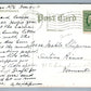 CARTHAGE NY FROM WEST SIDE 1911 ANTIQUE POSTCARD