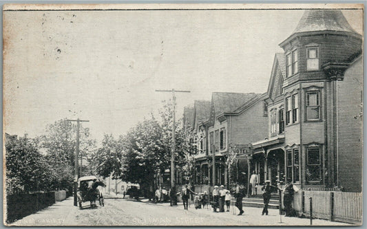 CRESSONA PA SILLIMAN STREET ANTIQUE POSTCARD