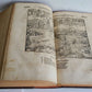 1578 COSMOGRAPHY by Sebastian Munster antique RARE ILLUSTRATED w/ MAPS PIGSKIN