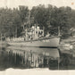 BOAT LANDING VINTAGE REAL PHOTO ship