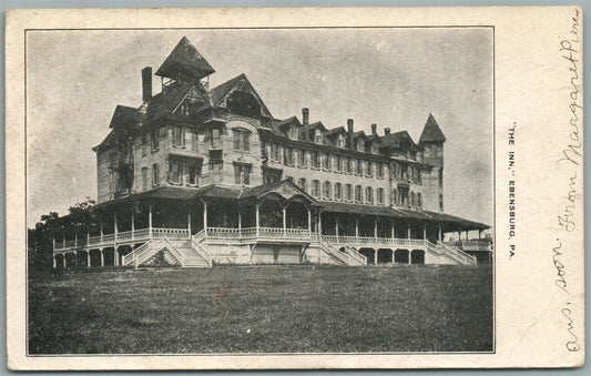 EBENSBURG PA THE INN ANTIQUE POSTCARD
