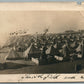 WWI AMERICAN MILITARY CAMP ANTIQUE REAL PHOTO POSTCARD SIZE