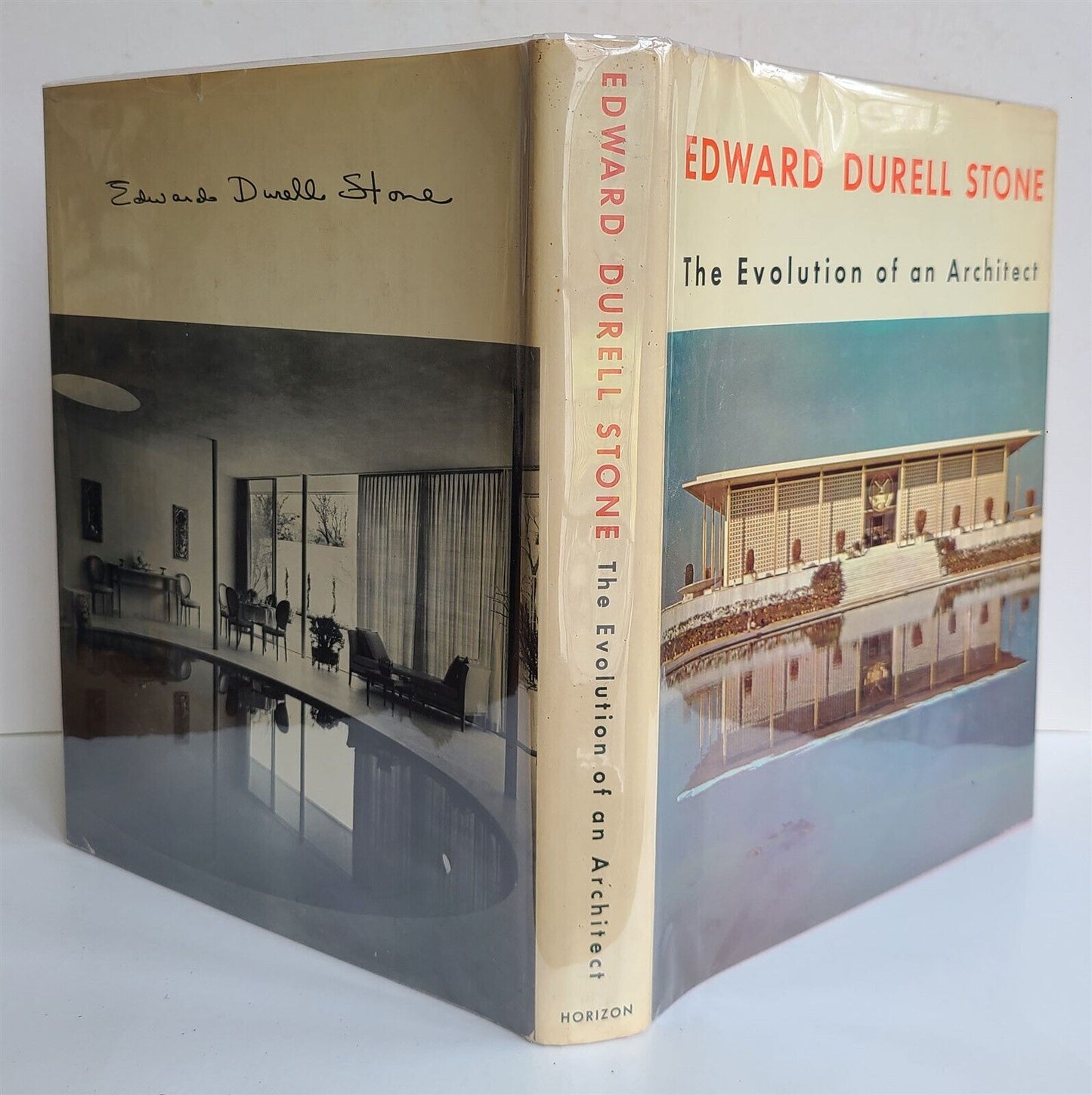 1962 EDWARD DURELL STONE THE EVOLUTION OF AN ARCHITECT illustrated VINTAGE