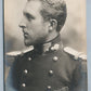 BELGIAN PRINCE ALBERT MILITARY UNIFORM ANTIQUE REAL PHOTO POSTCARD RPPC royalty