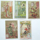 LIEBIG COMPANY'S set of 5 ANTIQUE VICTORIAN TRADE CARDS