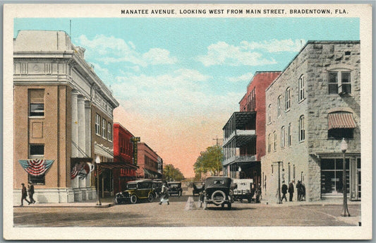 BRADENTOWN FL MANATEE AVENUE ANTIQUE POSTCARD