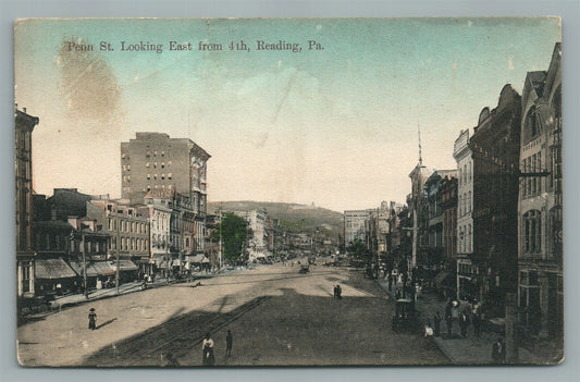 READING PA PENN ST. ANTIQUE POSTCARD