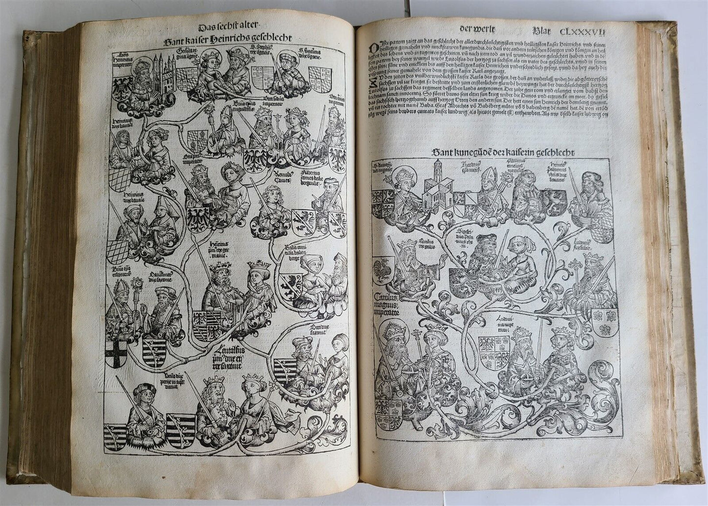 1493 NUREMBERG CHRONICLE antique INCUNABULA Liber chronicarum HARTMANN SCHEDEL