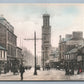 AYR ENGLAND HIGH STREET & WALLACE TOWER ANTIQUE POSTCARD