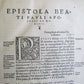 1542 Exegesis of the Corpus Paulinum by Claude Guilliaud 16th CENTURY antique