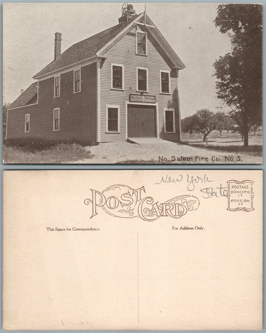 NORTH SALEM N.Y. FIRE COMPANY ANTIQUE POSTCARD