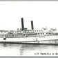 STEAMSHIP SS BEVERLY & BROCKTON VINTAGE REAL PHOTO POSTCARD RPPC