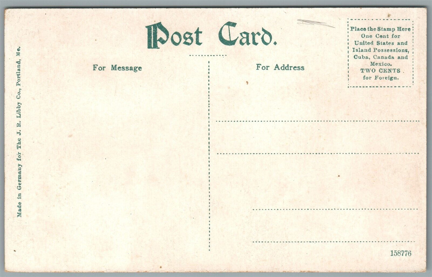 CASCO BAY ME SCENE AT HARPSWELL ANTIQUE POSTCARD