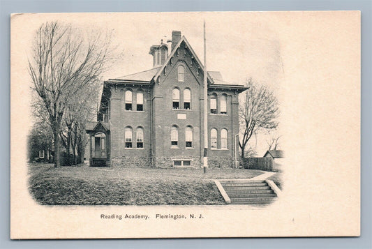 FLEMINGTON NJ READING ACADEMY ANTIQUE POSTCARD