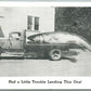 EXAGGERATED FISHING 1950 VINTAGE POSTCARD TRUCK w/ GIANT FISH