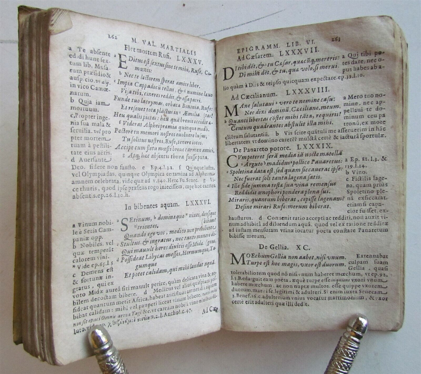 1623 ROMAN LIFE MARTIALIS Epigrammaton ANTIQUE vellum bound