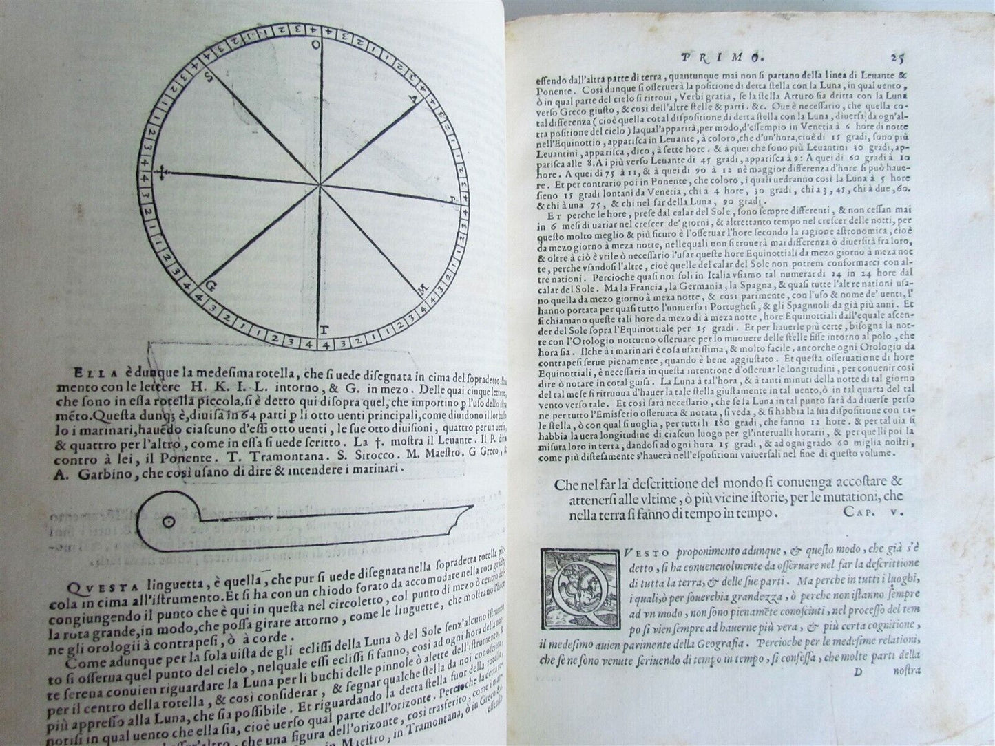 1561 LA GEOGRAFIA DI CLAUDIO TOLOMEO ALESSANDRINO by Girolamo Ruscelli ANTIQUE