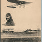 FRENCH AVIATOR LEBLANC MONOPLAN BLERIOT AIRPLANE PILOT WWI ERA ANTIQUE POSTCARD