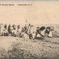 TOTTENVILLE NY CAMPERS AT RARITAN BEACH ANTIQUE POSTCARD