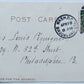 VINTAGE 1907 UNDIVIDED POSTCARD RED STAR LINE ANTWERPEN NEW YORK
