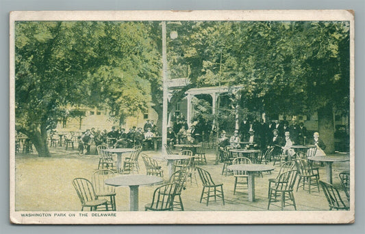 WASHINGTON PARK ON DELAWARE NJ 1906 ANTIQUE POSTCARD