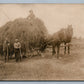 GOLON OH FARM SCENE 1908 ANTIQUE REAL PHOTO POSTCARD RPPC