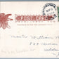 POUGHKEEPSIE NY MARKET STRET UNDIVIDED ANTIQUE POSTCARD w/ CORK CANCEL