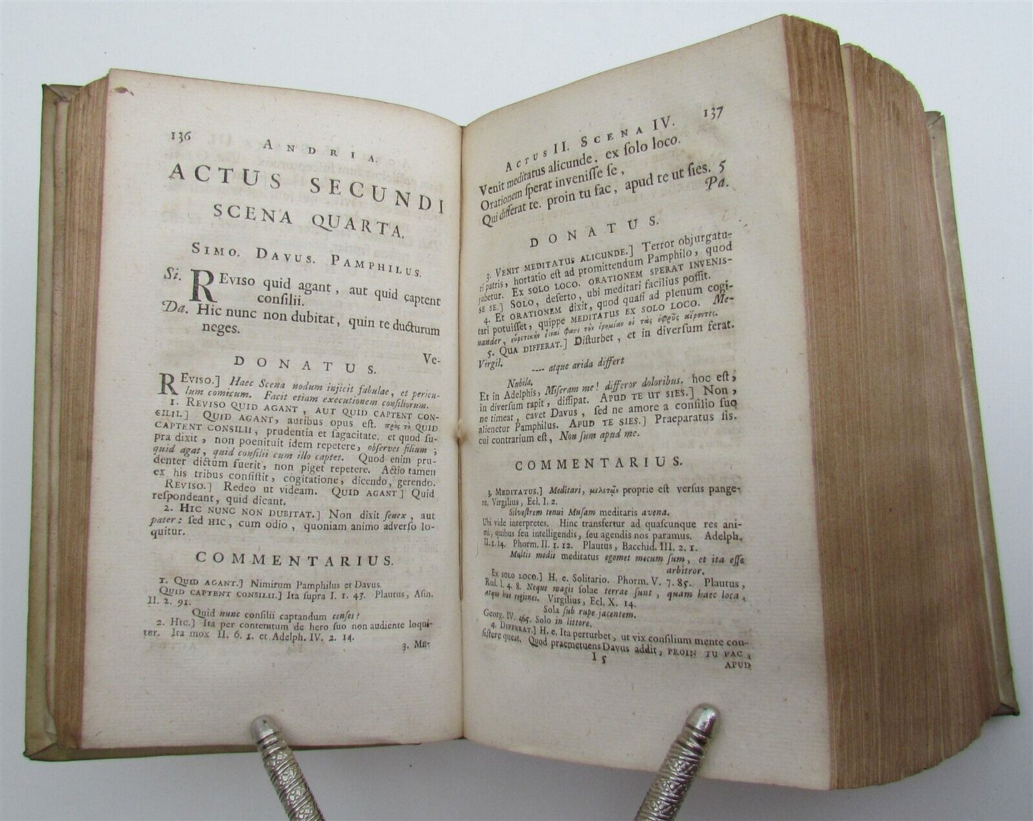 1732 TERENCE COMEDIES POETRY antique Publius Terentius Afer ARMORIAL VELLUM