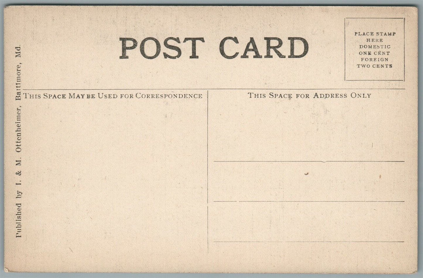 NORTH GUN SHOP NAVY YARD WASHINGTON DC ANTIQUE POSTCARD