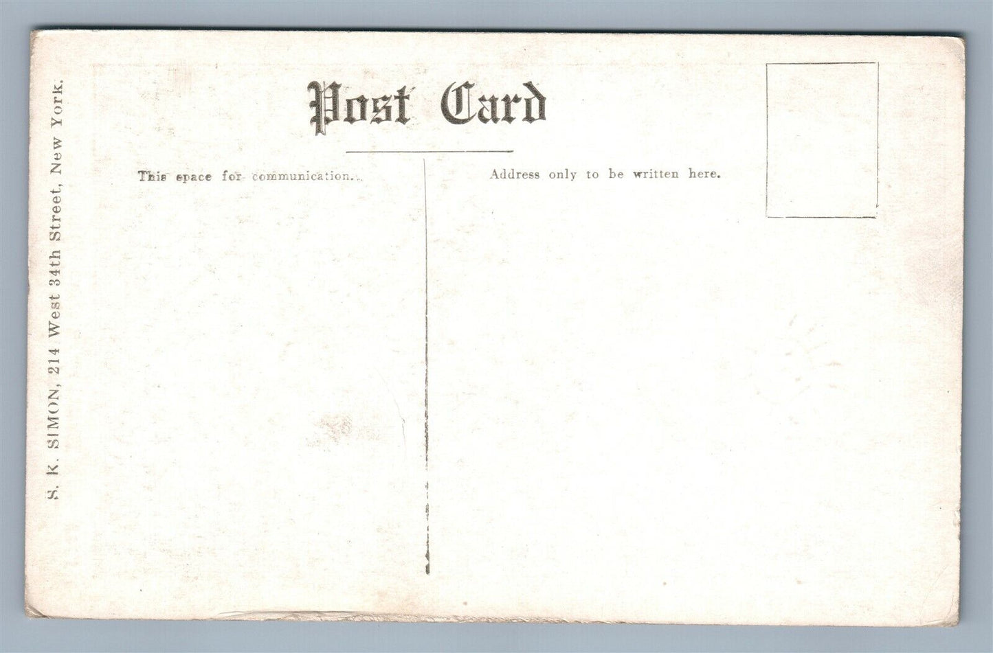 BLAIRSTOWN NJ FIRST PRESBYTERIAN CHURCH ANTIQUE POSTCARD