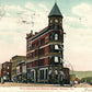 WARREN PA PENN AVENUE & SECOND STREET UNDIVIDED ANTIQUE POSTCARD CORK CANCEL
