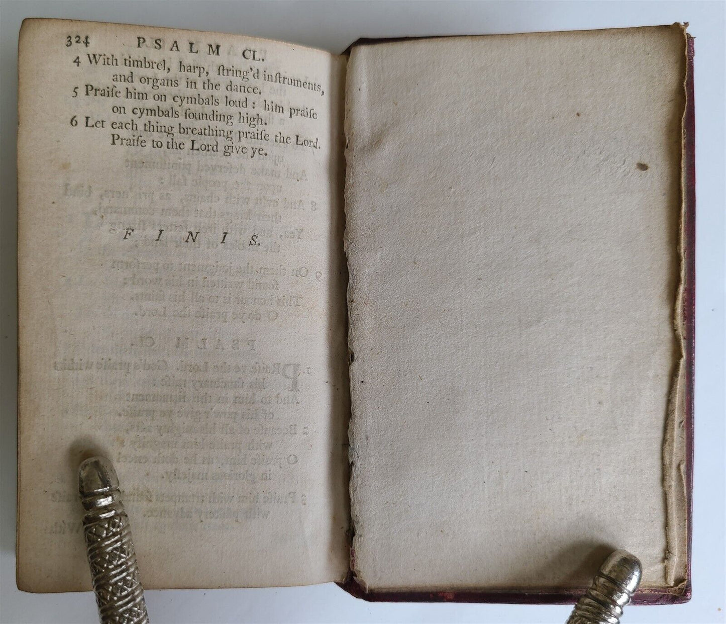 1761 PSALMS of DAVID in METRE antique EDINBURGH bible