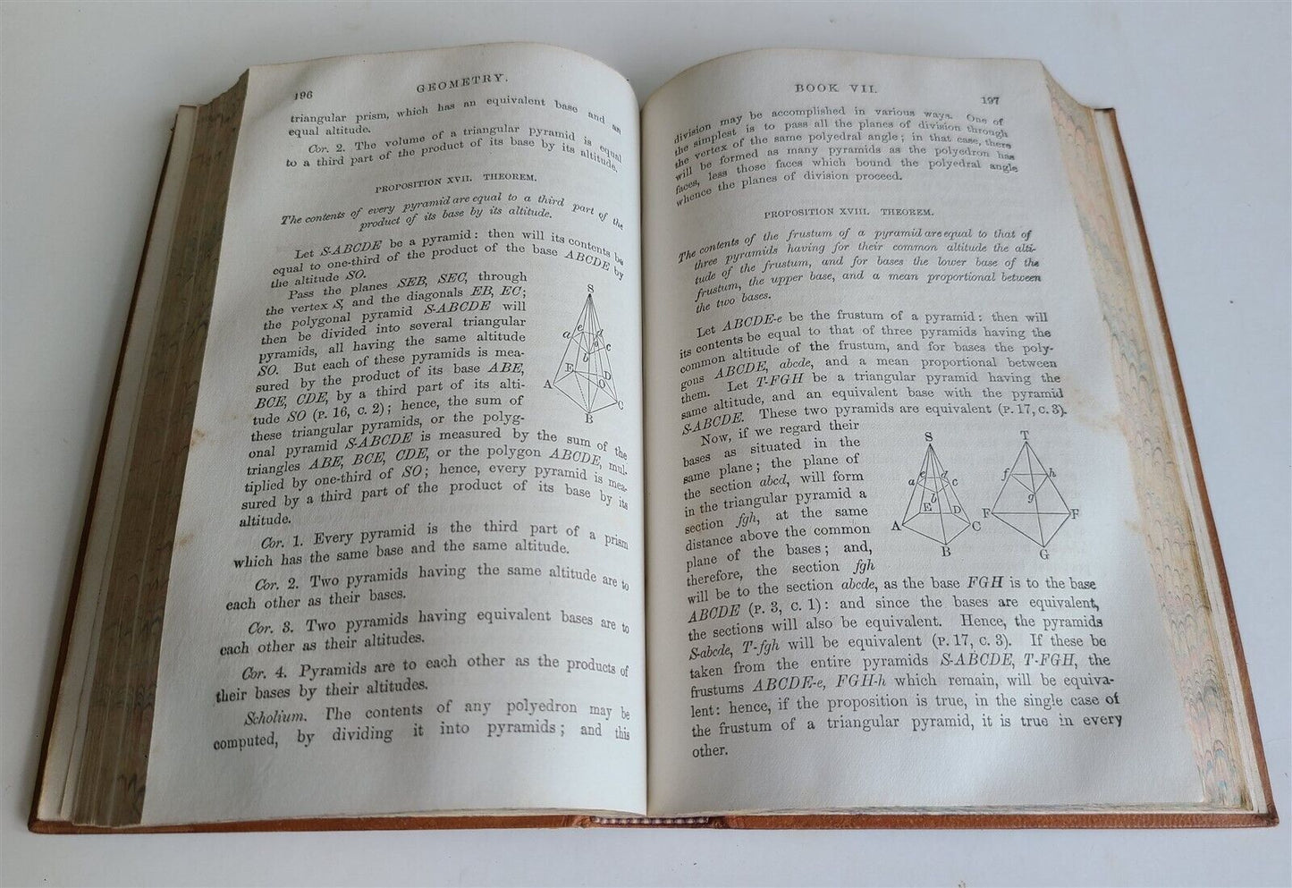 1861 ELEMENTS of GEOMETRY & TRIGONOMETRY from LEGENDRE WORKS antique in ENGLISH