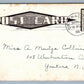 CARTHAGE NY WEST SIDE ANTIQUE POSTCARD w/ CORK CANCEL