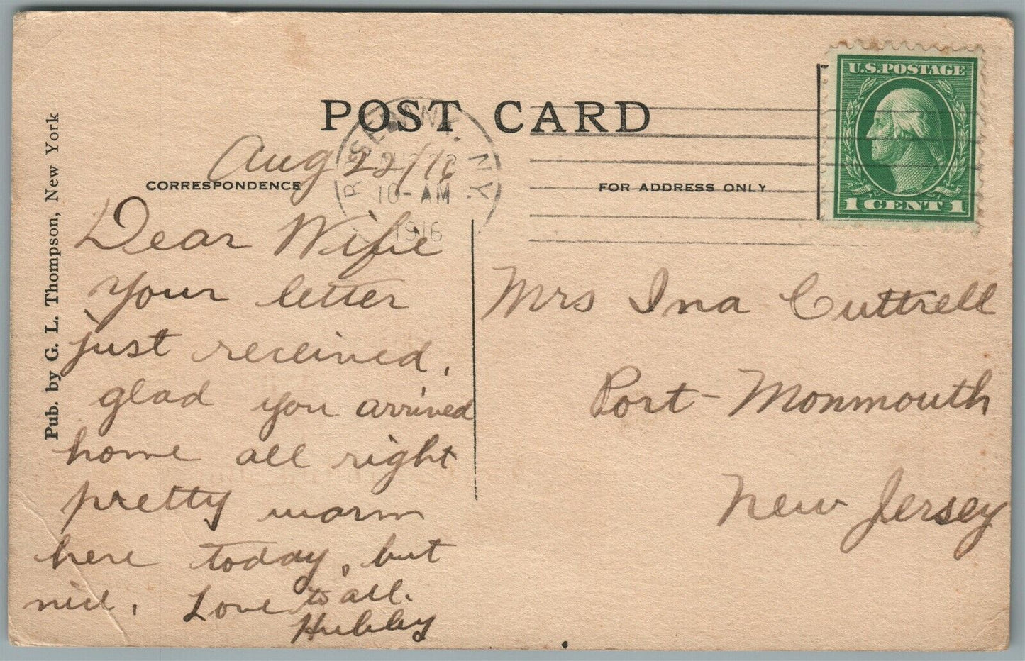 FT. WADSWORTH NY ENTRANCE TO CAMP ANTIQUE POSTCARD