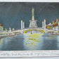 ANTIQUE 1905 UNDIVIDED POSTCARD NIGHT SCENE IN DREAMLAND CONEY ISLAND N.Y.
