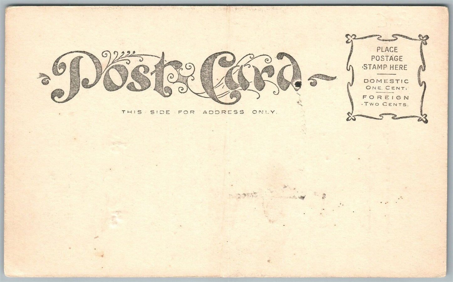 REYNOLDSVILLE PA BAPTIST CHURCH UNDIVIDED ANTIQUE POSTCARD