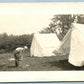 NAVAL CAMP WOOD CHOPPER ANTIQUE REAL PHOTO POSTCARD RPPC