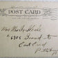 LOOKING BACKWARDS RIDING DONKEY ATLANTIC CITY N.J. ANTIQUE 1905 POSTCARD