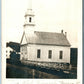 OLD CHURCH STRUCK by LIGHTNING in 1899 ANTIQUE REAL PHOTO POSTCARD RPPC