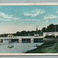 OCEANIC NJ PRIVATE PIER on H.S. BORDEN ANTIQUE POSTCARD