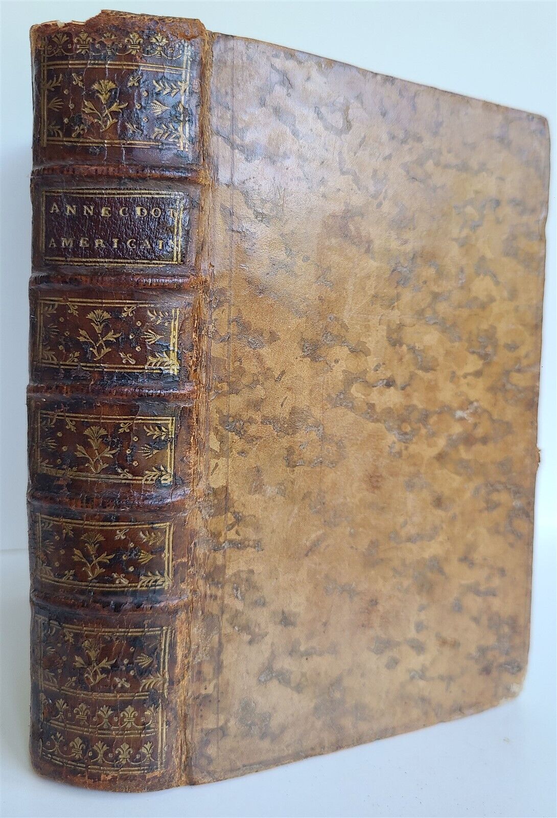 1776 ANECDOTES AMERICAINES antique FRENCH HISTORY of AMERICA - North & South