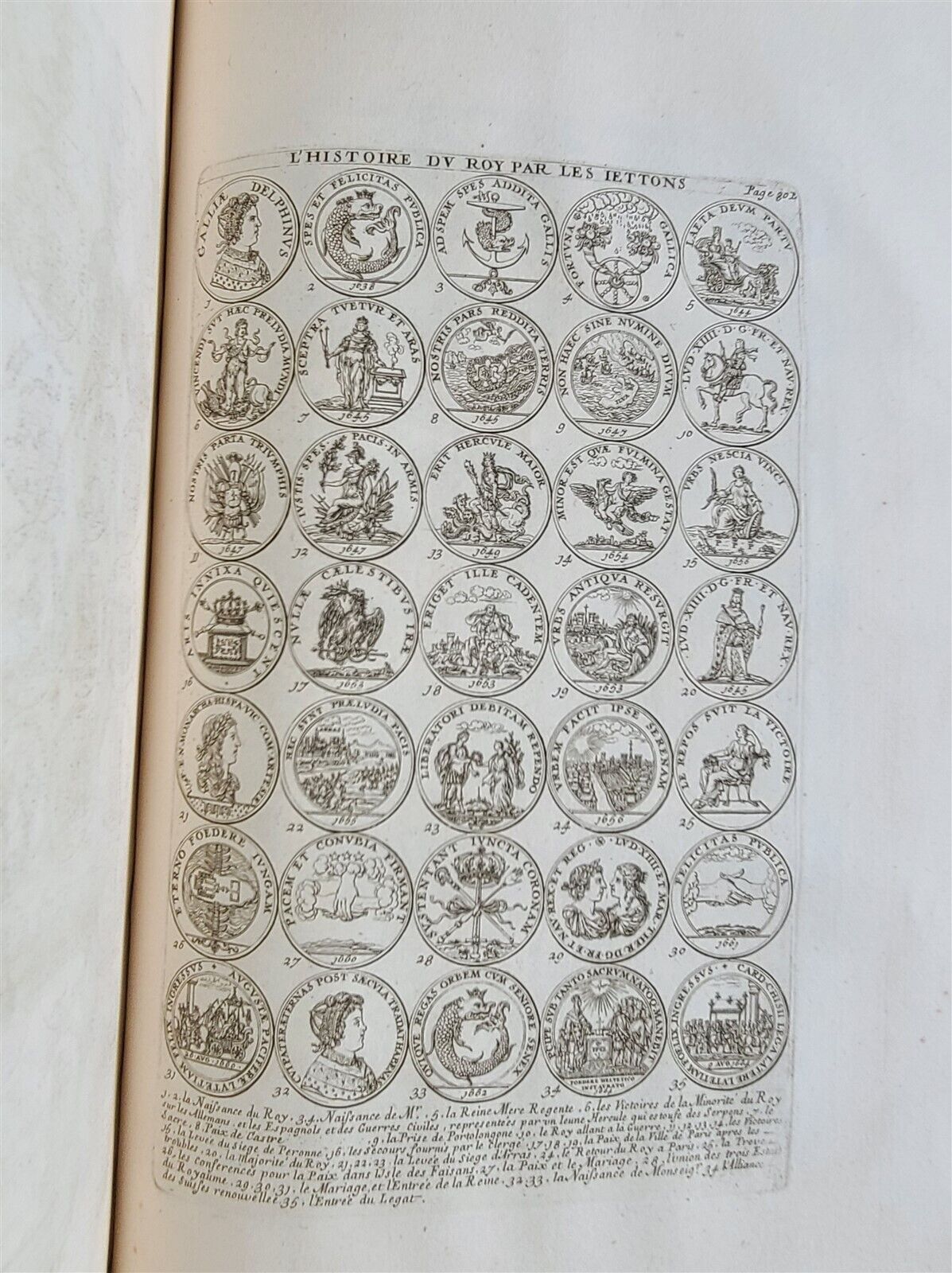 1700 KING LOUIS XIV ILLUSTRATED HISTORY 95 ENGRAVINGS antique LARGE FOLIO 17th C